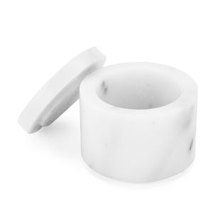 Kitchen decor classy tabletop accessory luxury counter top decor artisan marble kitchenware decorative salt <b>pepper</b> - Product Image 1
