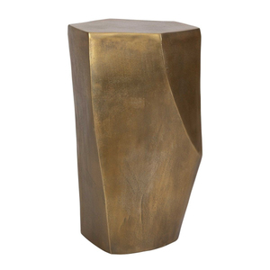 Taburete Cilíndrico de Metal Dorado Estilo Americano, Muebles Contemporáneos para el Hogar, Decoración Hecha a Mano para Sala de Estar - Product Image 2