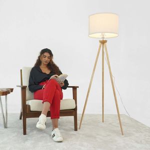 Tall Corner LED Standing <b>Light</b> Energy Efficient Floor Lamp for Living Room Bedroom Office <b>Space</b> Illumination by Lirios Three - Product Image 4
