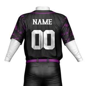 Vêtements d'équipe personnalisés avec nom et numéro sur mesure, uniforme de baseball imprimé par sublimation de haute qualité pour les joueurs d'équipe - Product Image 5