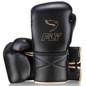 ถุงมือฝึกซ้อมมวยรุ่นใหม่ล่าสุด Fly Super Lace ถุงมือมืออาชีพ สวมใส่สบายเป็นพิเศษ ทนทาน ผลิตจากหนังเทียม - Product Image 1