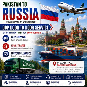 บริการขนส่งสินค้าจากปากีสถานไปรัสเซีย แบบ DDP Door to Door ขนส่งทางอากาศ ขนส่งทางทะเล พร้อมบริการพิธีการศุลกากร - Product Image 1