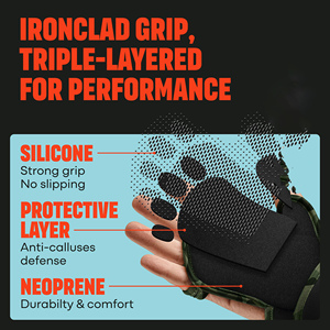 No Hand Fatigue Wholesale Custom Fitness Gym Gloves Anti <b>Slip</b> Weightlifting Gloves Breathable Workout Gloves With Wrist Support - Product Image 4