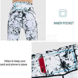 Leggings de Yoga para Mujer, Pantalones Ligeros y Flexibles, Leggings Deportivos para Mujer con Tela de Secado Rápido, Hechos en Pakistán - Product Image 5