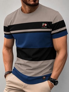 Camisetas de nuevo diseño para hombre, 100% algodón, camiseta de manga corta a la moda para hombre, al por mayor - Product Image 1