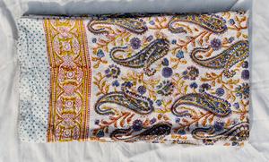 Sarong en coton à imprimé floral bio, fait main, imprimé au bloc indien, paréo de plage pour femme, magnifique écharpe d'été - Product Image 6