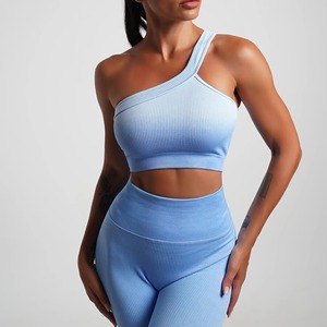 Women’s Athletic Sports Bra – Breathable Racerback Yoga <b>Crop</b> <b>Top</b> with Padding, Custom Logo for Gym & Fitness - Product Image 4