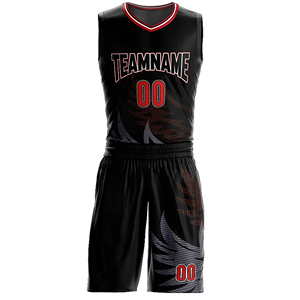 New Custom Men's Basketball Jerseys Uniform Sets Breathable Quick Dry Short Sleeved 100% Polyester All Seasons Custom Logo - Product Image 2