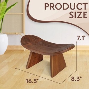Tabouret de méditation et banc de yoga en bois de Sheesham |   Décoration d'intérieur artisanale, design minimaliste, vente en gros en Inde - Product Image 3