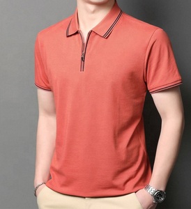 Polo Premium Europeo para Hombre, Diseño Personalizado OEM, Transpirable, de Algodón, Estilo Casual Elegante, Ropa de Golf, Manga Corta - Product Image 1