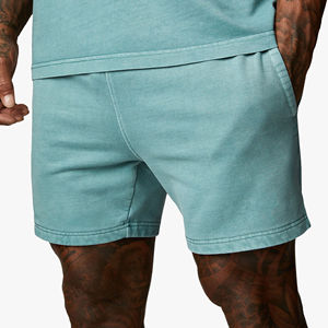 Shorts de sport décontractés personnalisés de haute qualité pour hommes, shorts de survêtement unis en coton pour hommes et garçons - Product Image 6