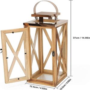 Beautiful Wooden <b>Candle</b> <b>Lantern</b> Developed For Highlighting Quiet Moments With Inviting Glow And Timeless Sophistication - Product Image 5