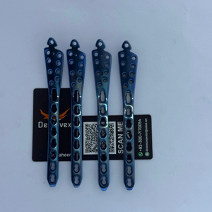 Dentavex DC-BLP-0001 Distal Tibia <b>Locking</b> Plate Titanium 7-Hole Orthopedic Expert Tibial Nail Instrument Set CE Certified Class - Product Image 1