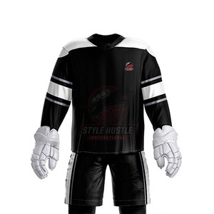 Uniforme de hockey sobre hielo cómodo y personalizado, en stock, 100% poliéster. - Product Image 5
