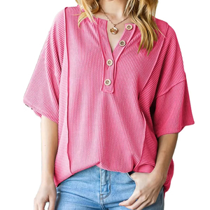 Vestido Heimish Vintage de Talla Grande con Mangas con Volantes, Estampado de Puntos y Botones Parciales, Hombros Caídos - Product Image 1