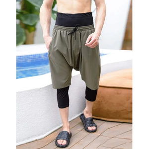 Shorts de bain halal pour hommes, avec logo personnalisé, nouvelle collection Awrah, vêtements de sport Sunnah, shorts musulmans pour hommes, taille élastique, décontracté et ample - Product Image 4