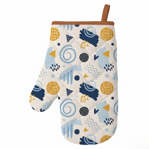 Gants de cuisine en coton de qualité supérieure, maniques de four résistantes à la chaleur pour la cuisine, rembourrage épais, confortables et durables - Product Image 1