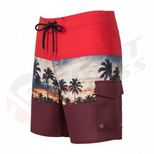 Shorts de bain pour hommes 2025 les plus vendus, séchage rapide, logo personnalisé, 100 % coton, toile unie, fermeture à cordon - Product Image 5