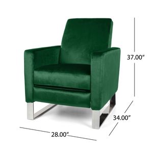 Poltrona reclinabile Arvin High con gambe in metallo e funzione push-back - Product Image 6