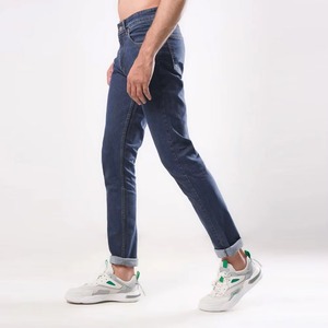 กางเกงยีนส์ทรงดินสอผู้ชาย ผ้าฝ้าย 100% ยืดหยุ่น น้ำหนักเบา ระบายอากาศได้ดี แห้งเร็ว เป็นมิตรกับสิ่งแวดล้อม สไตล์ไฮสตรีท สีพื้น ปักโลโก้ได้ตามต้องการ สำหรับฤดูหนาว - Product Image 6