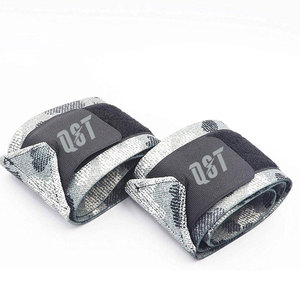Bandes de poignet élastiques antidérapantes personnalisées, robustes, respirantes, en polyester et nylon de qualité supérieure pour la musculation et le powerlifting - Product Image 1