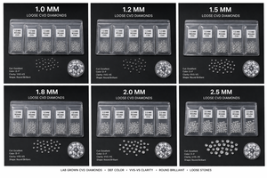Mejor Precio al por Mayor, Diamantes Cultivados en Laboratorio Sutariya Brothers, 1.8mm-2mm, Color E, Corte Brillante Redondo, Modelo Melee para Joyería - Product Image 5