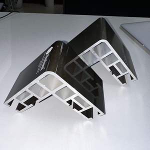 Profilé en aluminium anodisé personnalisable pour ascenseurs, série 6000, marque SHALUMI, applications de décoration, découpe, pliage, soudage - Product Image 3