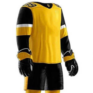 Nouvelle Arrivée 2026 : Ensembles d'uniformes de hockey sur glace à impression numérique, meilleure qualité 2026, couleur personnalisée, 100 % polyester - Product Image 3