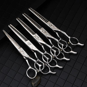 Tijeras de Peluquería de Acero Inoxidable 440C Premium, Tijeras para Cortar y Entresacar Cabello para Uso Profesional, Certificación CE - Product Image 6