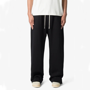 Pantalones Deportivos de Lona para Hombre, Cintura Alta, Cordón Elástico, Estilo Casual, Bolsillos Laterales, Tejido Transpirable, para Otoño - Product Image 1