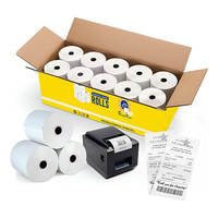 Rollos de Papel Térmico Evergreen de 55 g/m², 80 mm x 50 m, 80 x 83, 70 g/m², 80 x 80, 20 Rollos