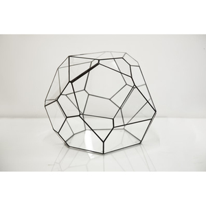 Classic Geometrical Design Wedding Table Glass Decorative Modern Geometric Glass Terrarium Box Wholesale with Door Sculpture - Product Image 1