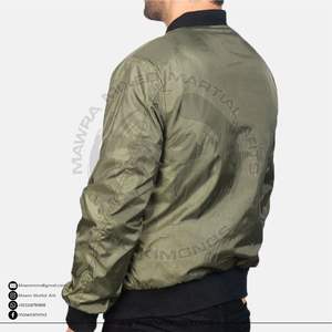 Chaqueta Bomber de Satén para Hombre Mawra con Logotipo Personalizado, Camuflaje, Patchwork, Impermeable, Transpirable, Ecológica, Bordada, con Cierre, Unisex - Product Image 2
