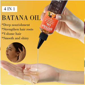 Aceite de Batana Vegano Orgánico de Marca Privada para el Crecimiento del Cabello, Nutritivo para Cabello Dañado y Mujeres Negras, con Romero, Semilla de Uva y Argán - Product Image 3