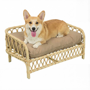 Rattan beautiful pet bed made in Vietnam with many colors and wholesale sales - Product Image 1