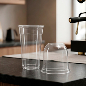 Clear Round PP <b>Plastic</b> <b>Cup</b> 95mm Diameter Disposable Beverage <b>Cup</b> for Tea Coffee Juice Matcha - Product Image 2