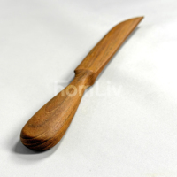OEM Natürliches Teakholz Gezahntes Messer Handgefertigtes Holz-Brotmesser Umweltfreundliches Tafelmesser Nachhaltiges Küchenzubehör