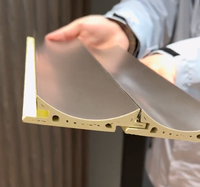 Panneau de revêtement de tube carré WPC de haute qualité élégant moderne pour panneaux muraux intérieurs géométrique étanche pour salon