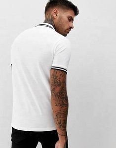Haute qualité 100% coton hommes polos respirant grande taille sport coupe personnalisée tricoté imprimé motif personnalisable T-shirt - Product Image 2