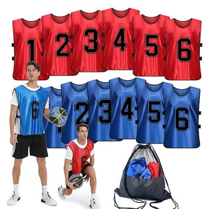 New Sports Numbered Practice Vest Breathable Training Bibs <b>Soccer</b> Basketball Scrimmage Team Identification Lightweight 100% - Product Image 5
