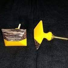 Nouvelle poignée de porte moderne en résine, bois et laiton 2026 pour chambre, cuisine, salon, hôtel et école - Product Image 4