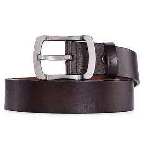 Ceinture en cuir de vachette véritable vintage pour homme avec boucle à ardillon en alliage, motif floral imperméable, pour jeans et tenues décontractées - Product Image 4