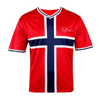 Camiseta de Fútbol de Alta Calidad, Impresa, Transpirable, Ligera, 100% Poliéster Sublimado, Ropa Deportiva al por Mayor, Logotipo Personalizado, Manga Corta