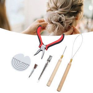 Kit de pinces à extensions de cheveux durables, ensemble d'accessoires de coiffure professionnels pour l'installation et le retrait, pour usage en salon - Product Image 2