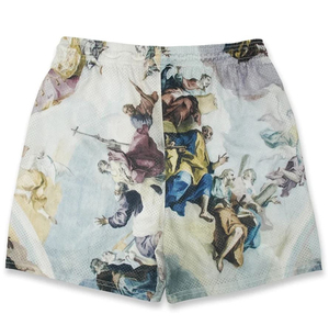 Conjuntos de Shorts de Malla Sublimados de Diseño Personalizado, Transpirables, que Absorben la Humedad, de Secado Rápido, con Cintura Elástica y Bolsillo, Unisex - Product Image 2