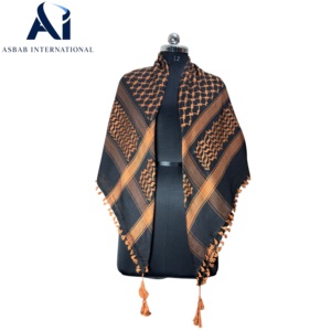 Premium-Qualität Großhandel Arafat Keffiyeh Shemagh Schal Arabischer Kopfschmuck Ghutra Yashmagh Golf Naher Osten Großlieferant - Product Image 1
