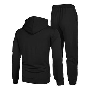 Ensemble de survêtement deux pièces personnalisé OEM de haute qualité pour garçons, motif uni décontracté, vêtements en polaire haut de gamme - Product Image 2