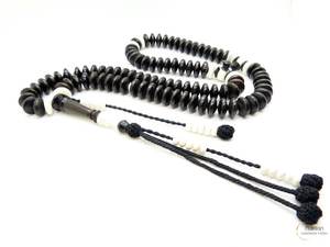 Premium Trendy Hand-made Bone Power Islamic Prayer Beads Tasbih Mala for Daily Rituals Spiritual Practice <b>Gift</b> Tradebyd - Product Image 1