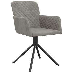 Juego de 2 Sillas de Comedor Giratorias Gris Claro - Product Image 3