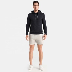 Custom logo Mens Workout Athletic Cargo Shorts Front Logo Spandex/Polyester Canvas Fabric Quick Dry Mid Waist Drawstring Closure - Product Image 2